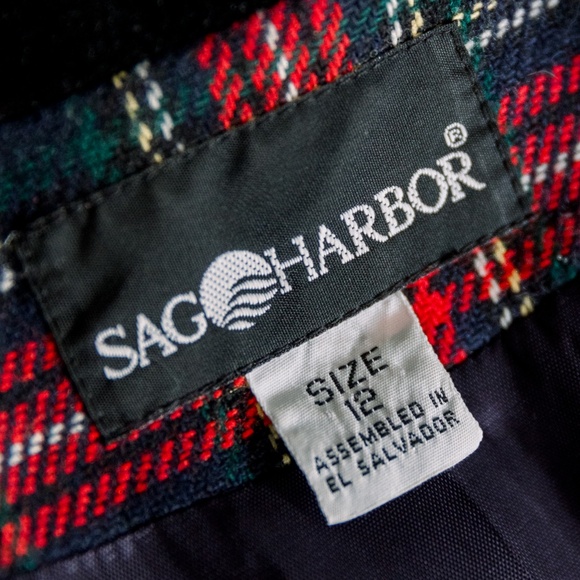 Women's 90's Vintage Plaid Academia Blazer - Picture 2 of 10